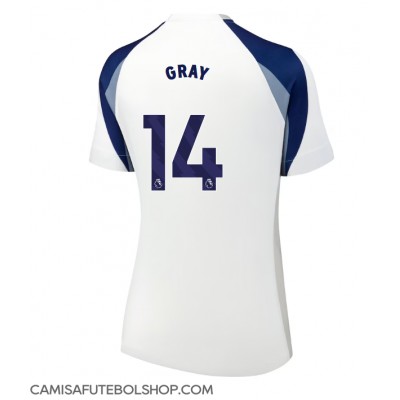 Camisa de time de futebol Tottenham Hotspur Archie Gray #14 Replicas 1º Equipamento Feminina 2025-26 Manga Curta Camisa de time de futebol Tottenham Hotspur Archie Gray #14 Replicas 1º Equipamento Feminina 2025-26 Manga Curta